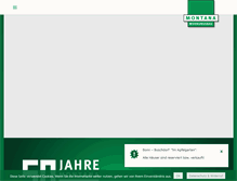 Tablet Screenshot of montana-wohnungsbau.de